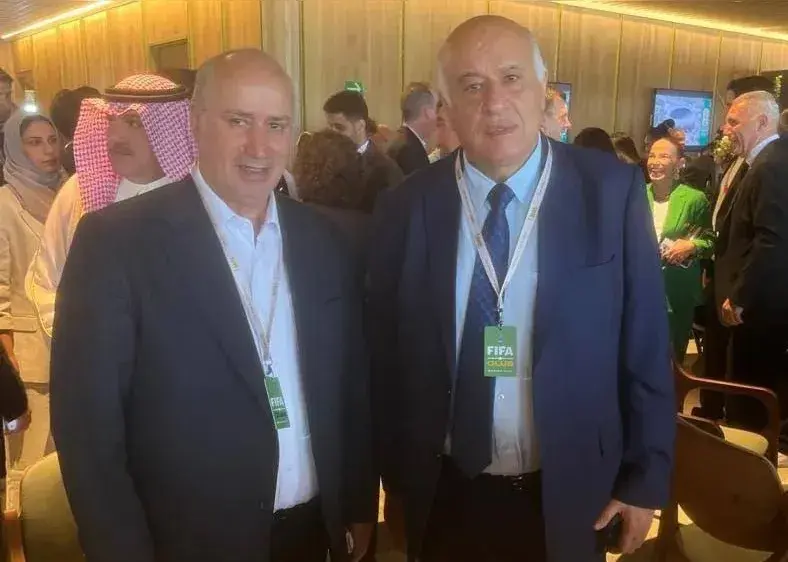 تصویر خبر: ملاقات تاج با مسئولان فوتبال فلسطین و بلژیک