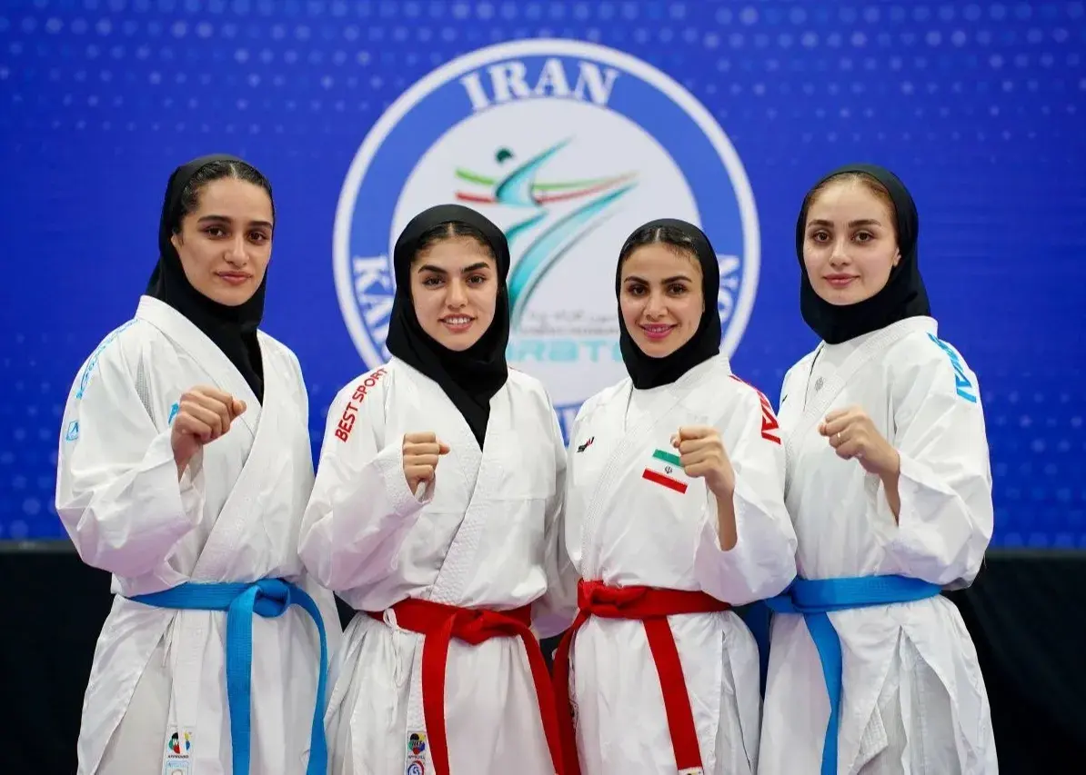 تصویر خبر: بانوان کاراته ایران با غلبه بر ژاپن به قهرمانی آسیا دست یافتند