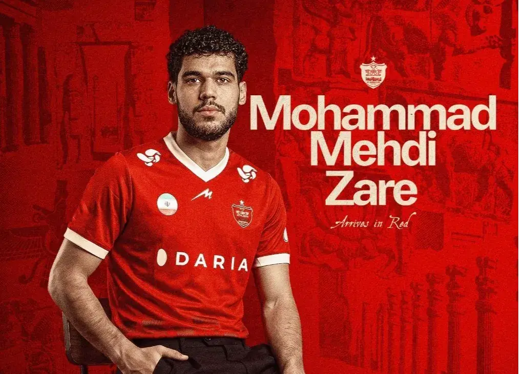 رسمی؛ مهدی زارع، مدافع ۲۳ ساله احمدگروژنی، به پرسپولیس پیوست