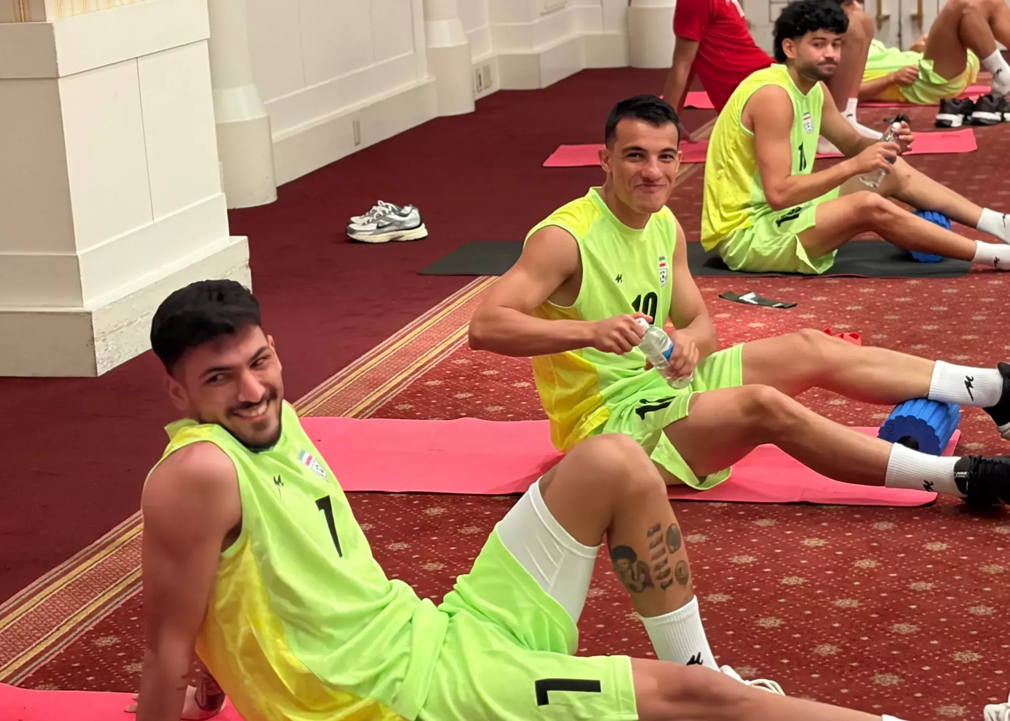 تمرین پر ستاره تیم امید ایران در ژاپن
